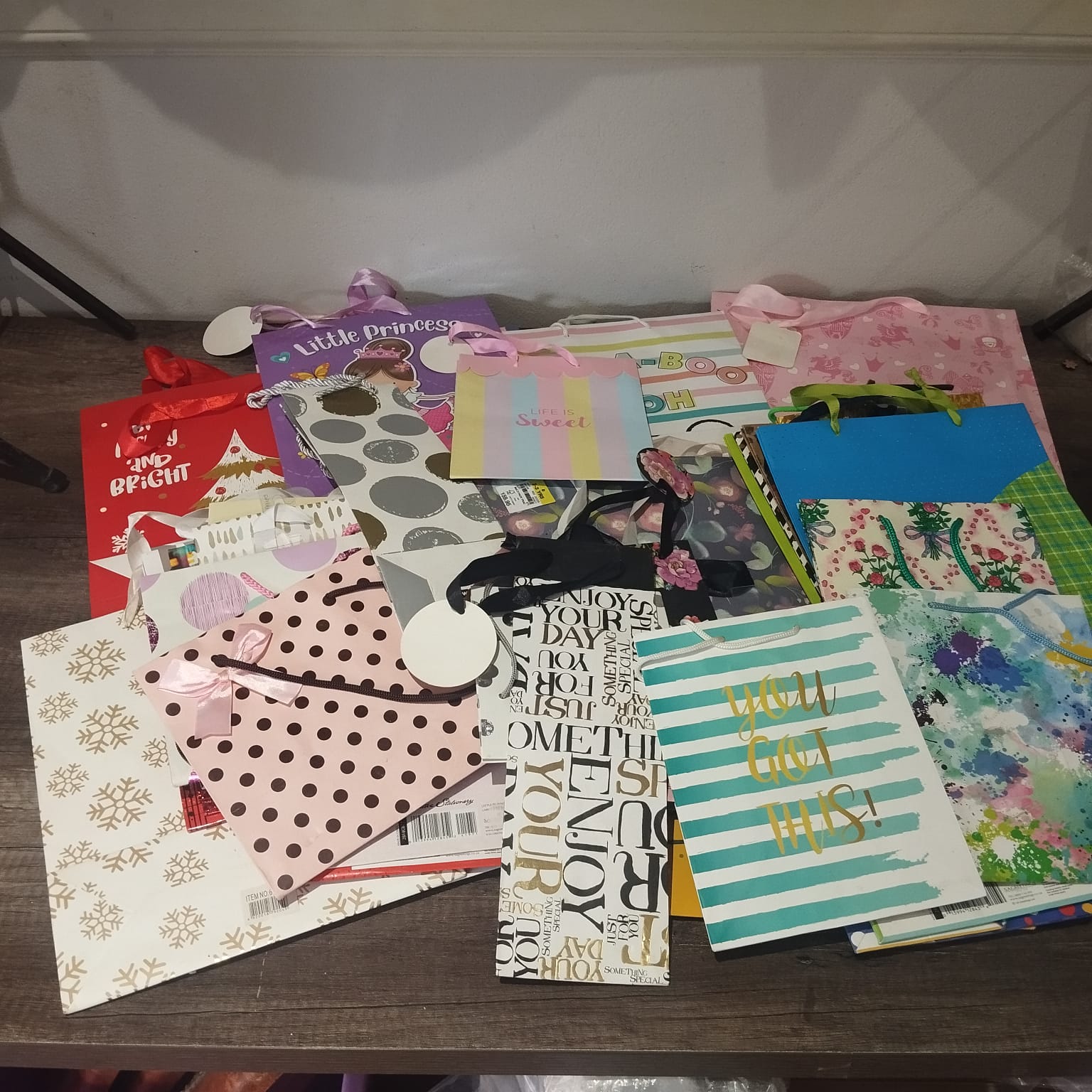 Large Assorted Bundle of Decorative Gift Bags