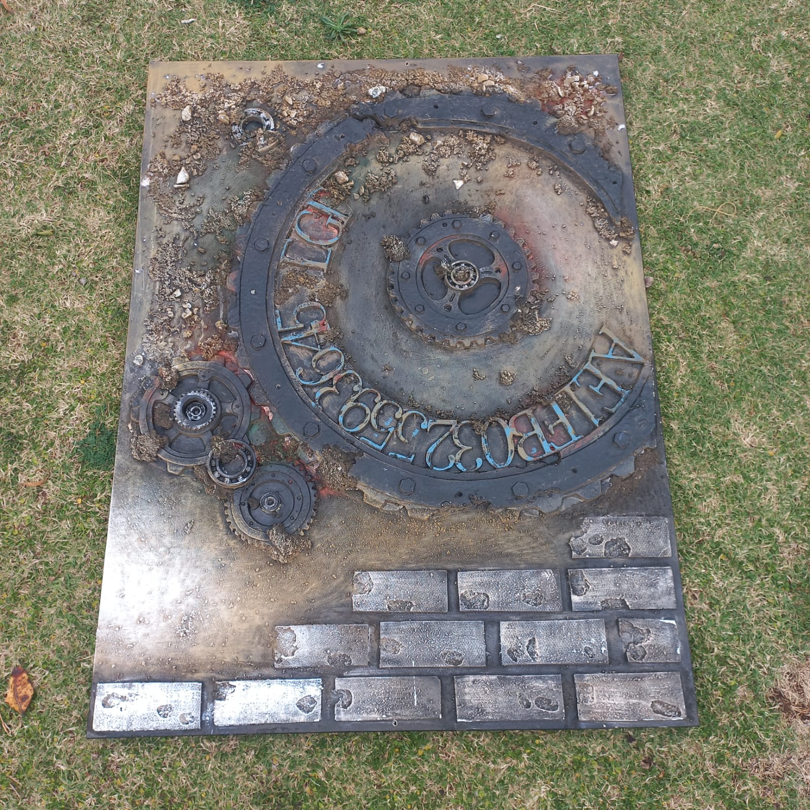 Industrial Style Wall Art Plaque
