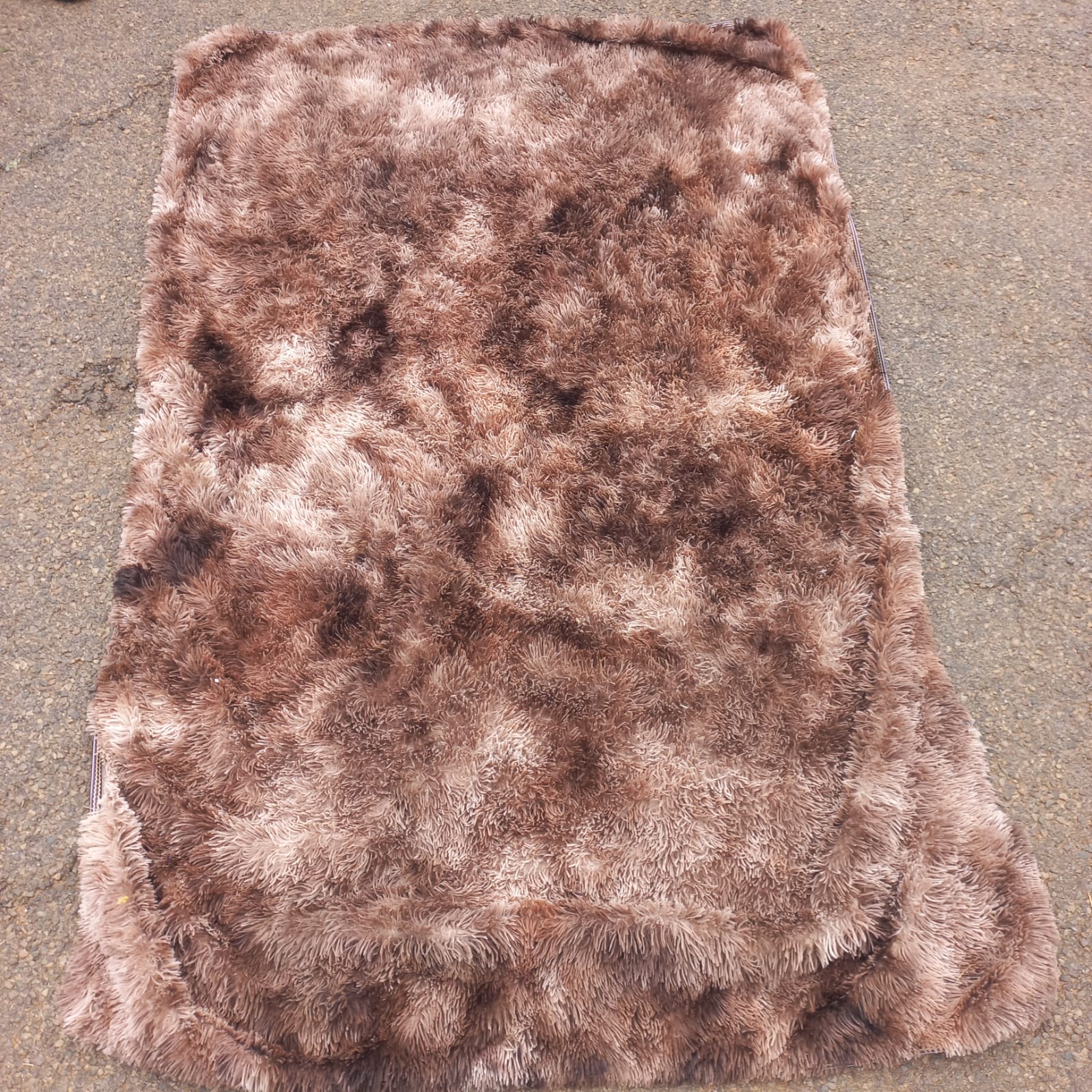 Brown Shaggy Pile Rug