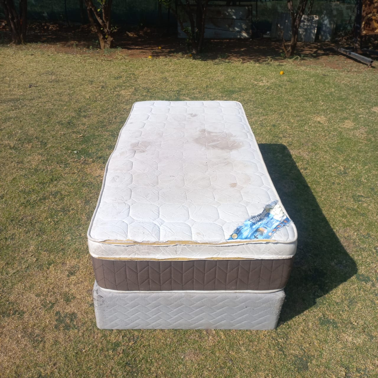Single Bed Base and Mattress Set
