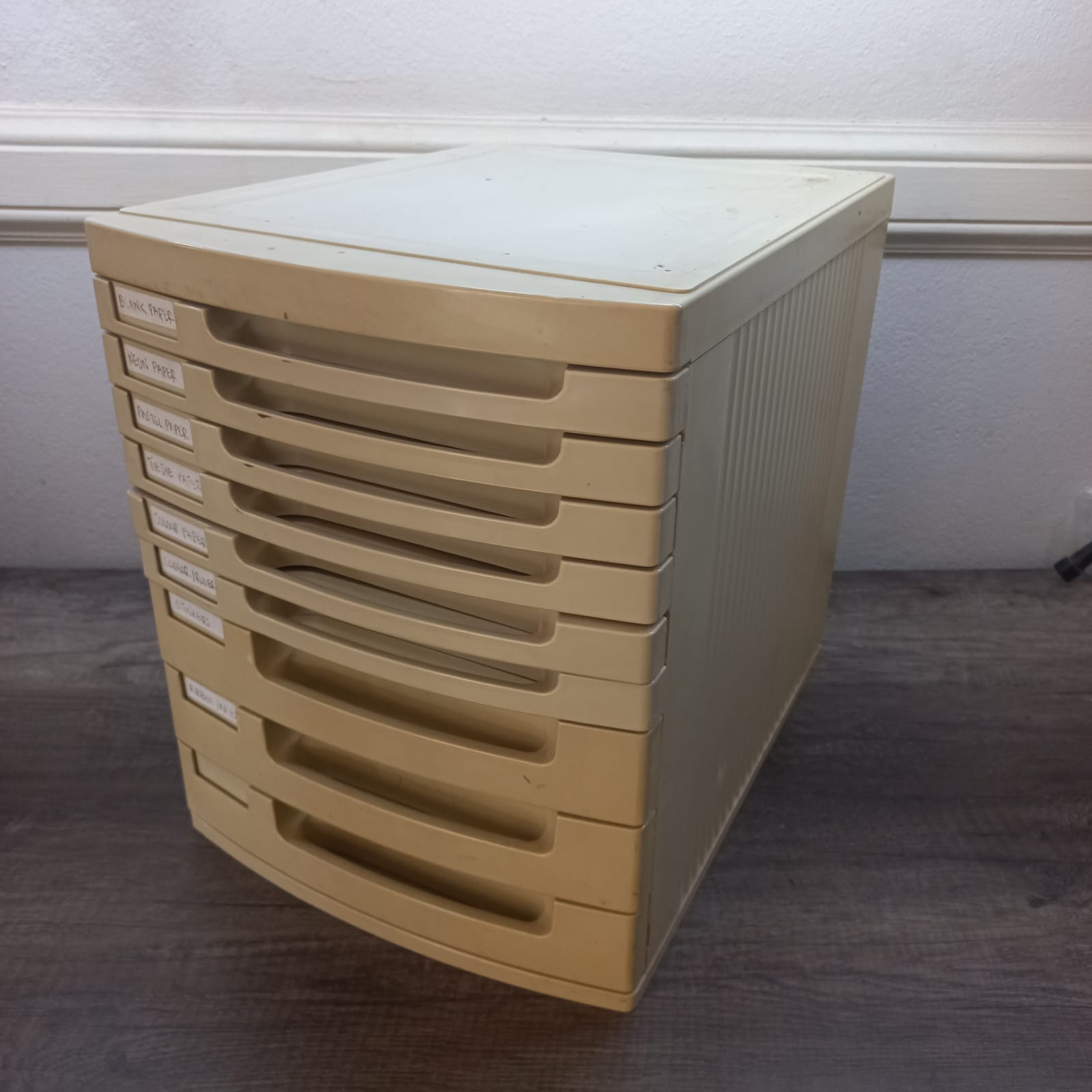 Plastic Desk Organiser with Nine Drawers