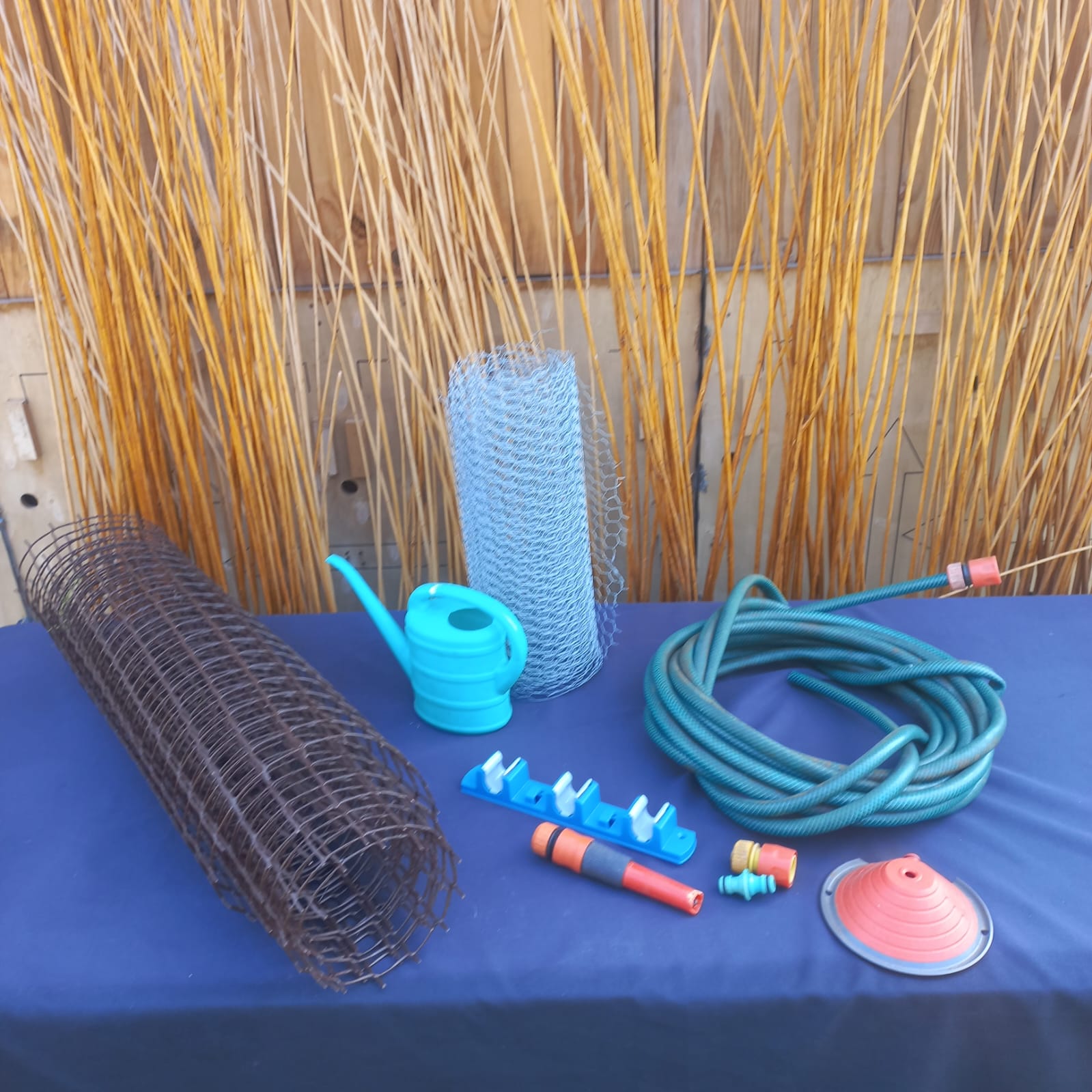 Assorted Garden Accessory and Mesh Bundle