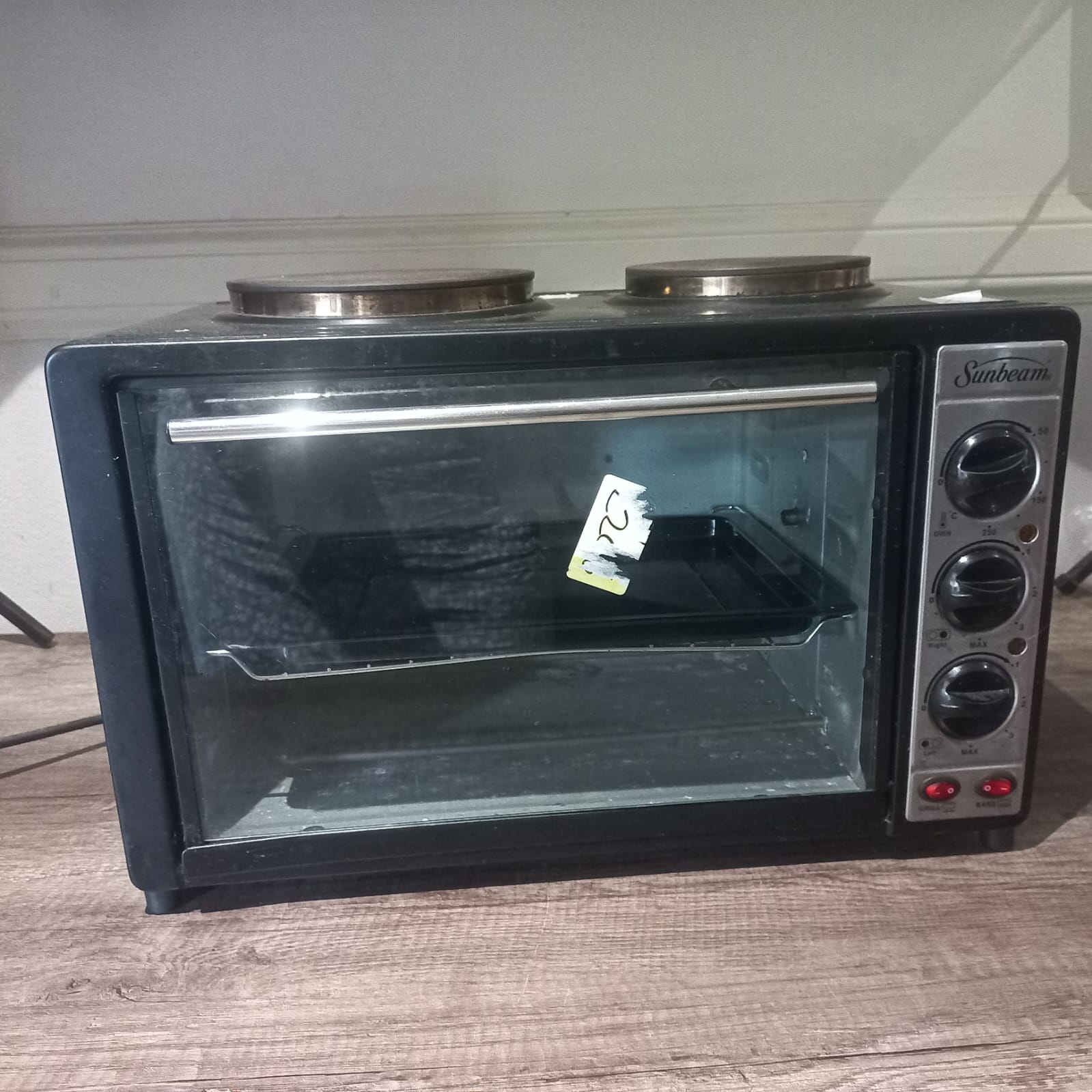 Sunbeam Mini Oven with Dual Hob Plates