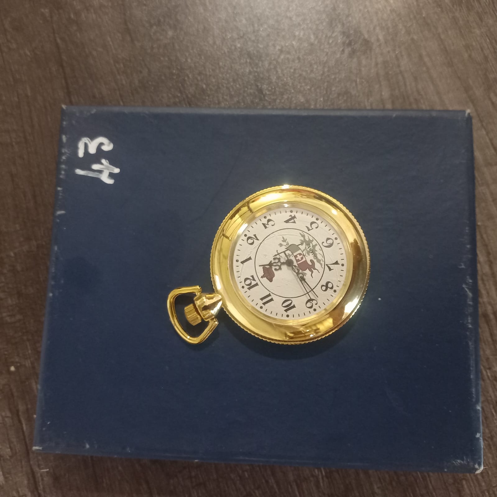 Gold-Tone Quartz Pocket Watch in Presentation Box - Issue 43