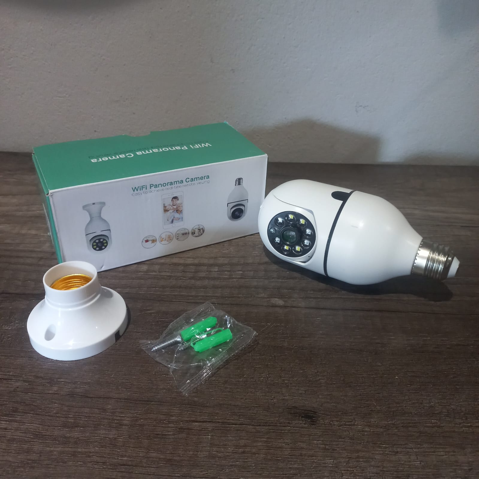 WiFi Panorama Camera Light Bulb Security Unit