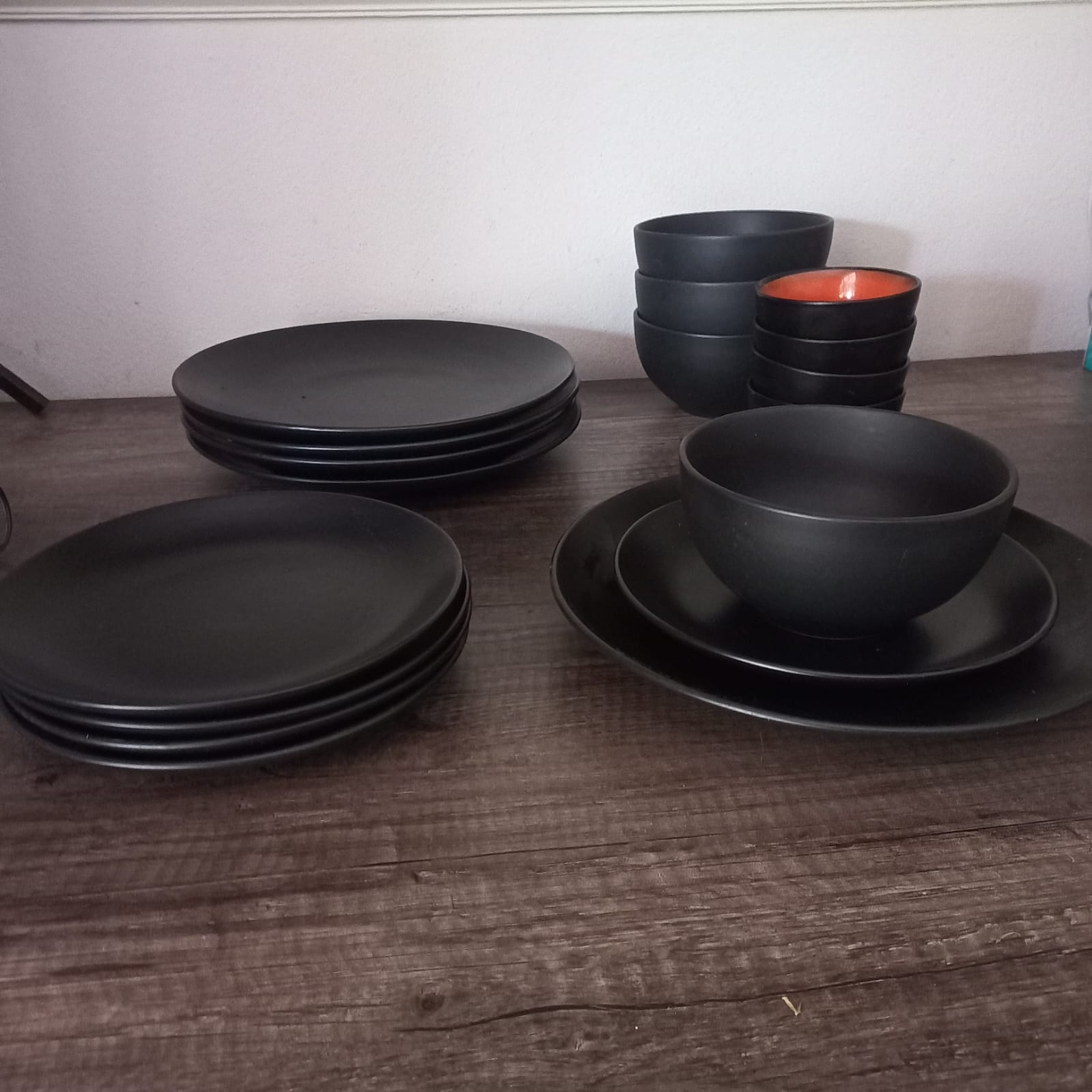 Black Ambrosia Classic Stoneware Dinnerware Set