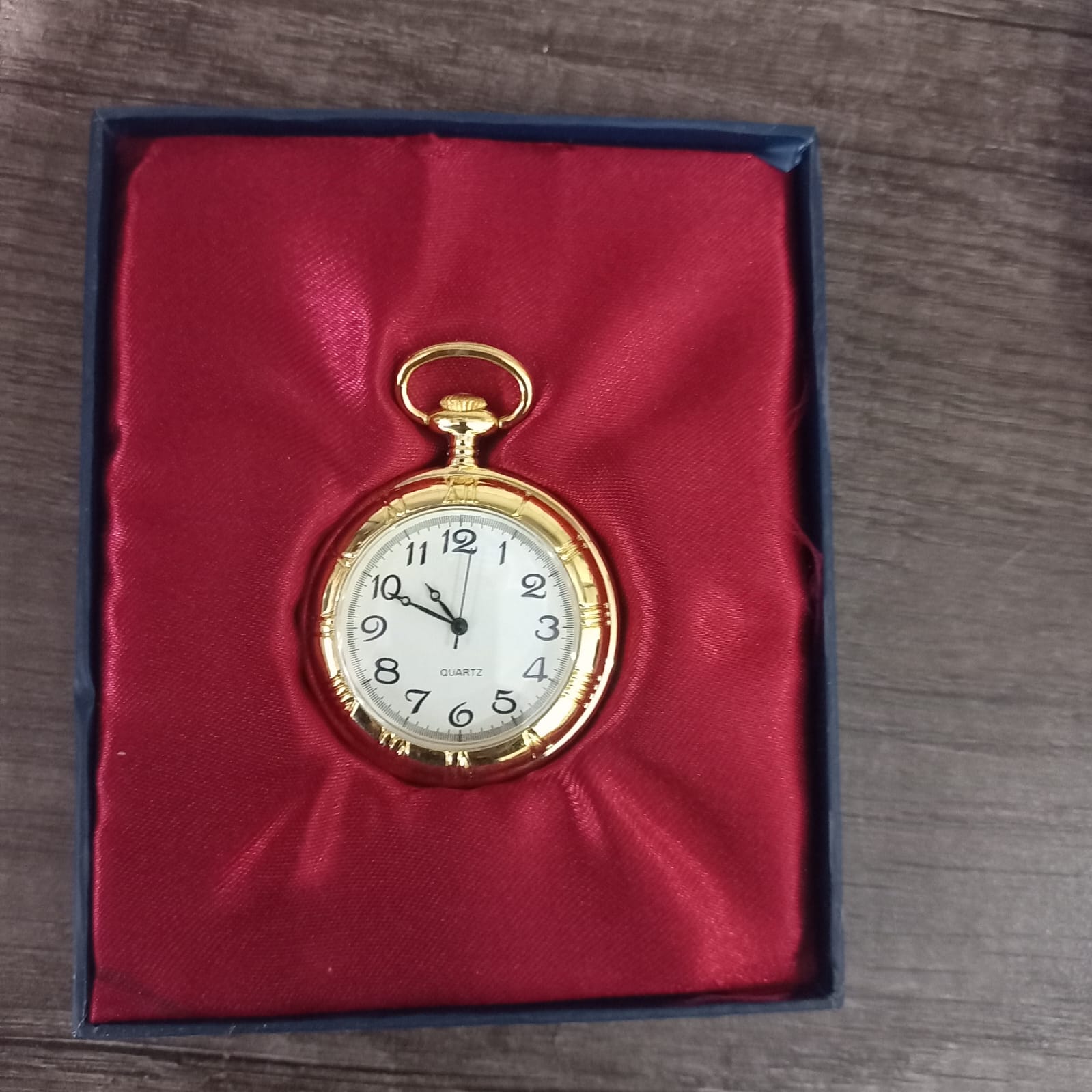 Gold-Tone Quartz Pocket Watch in Presentation Box - Issue 3