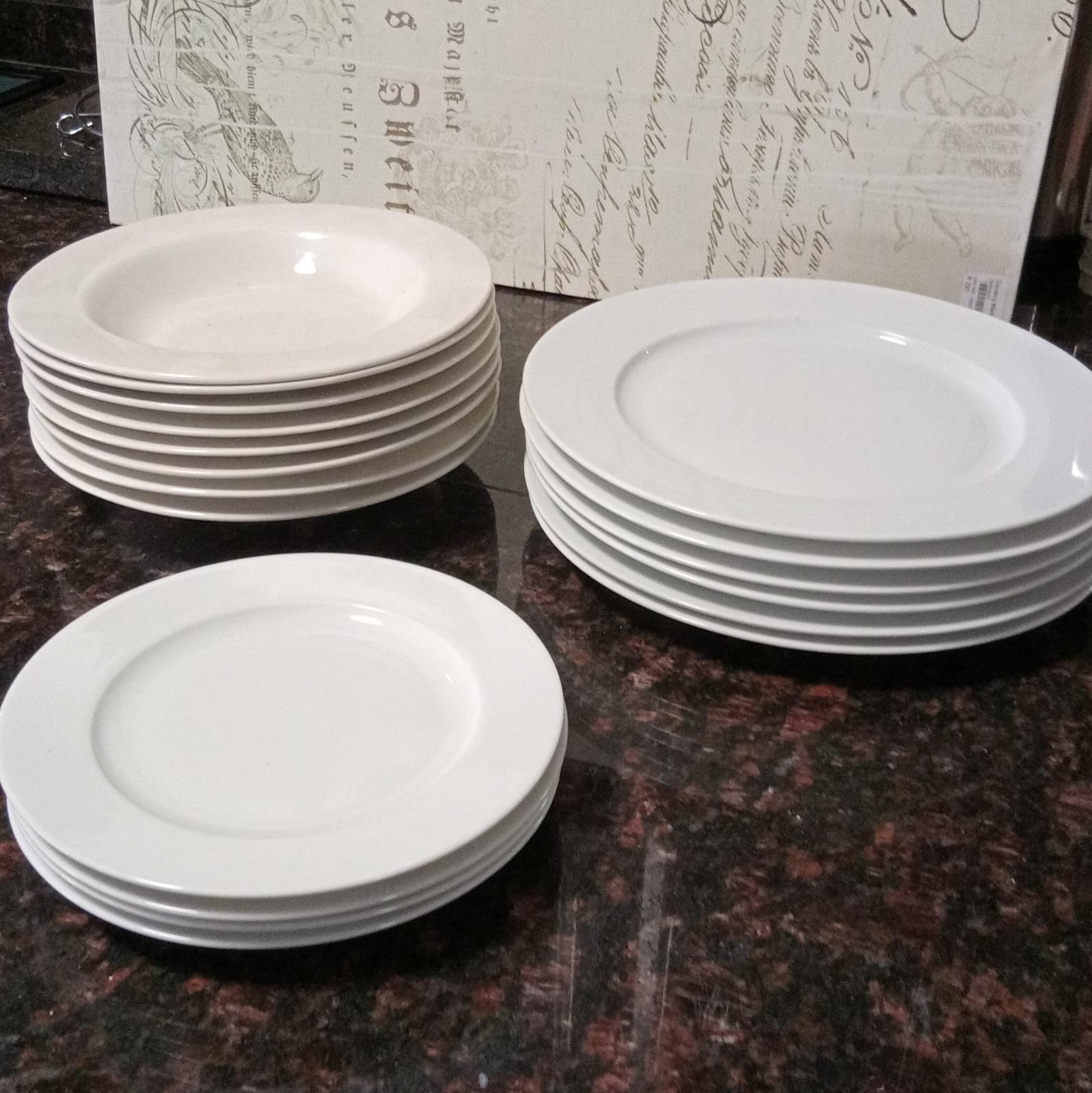 Assorted White Crockery Set