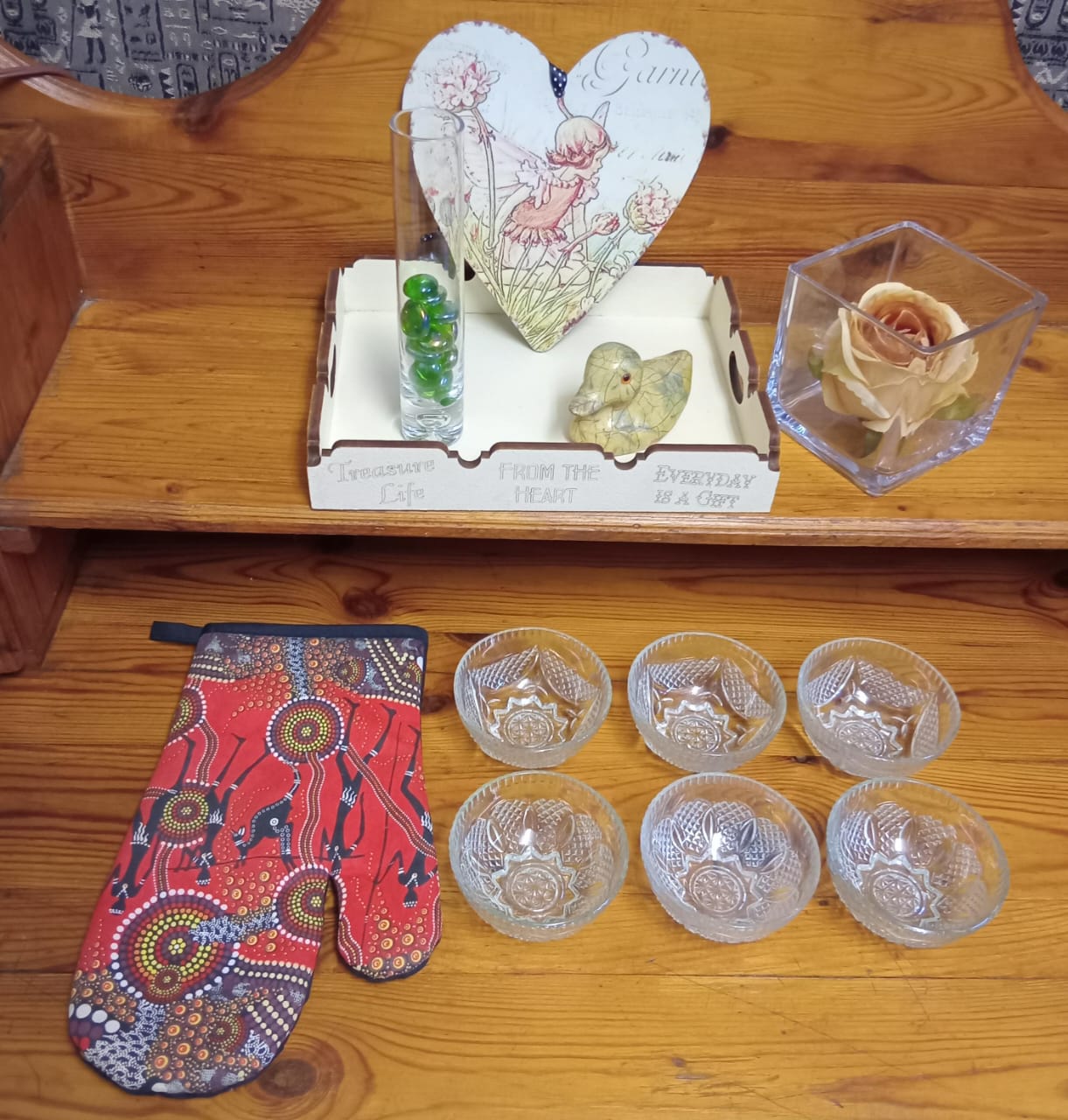 Decorative Home Decor and Glassware Bundle