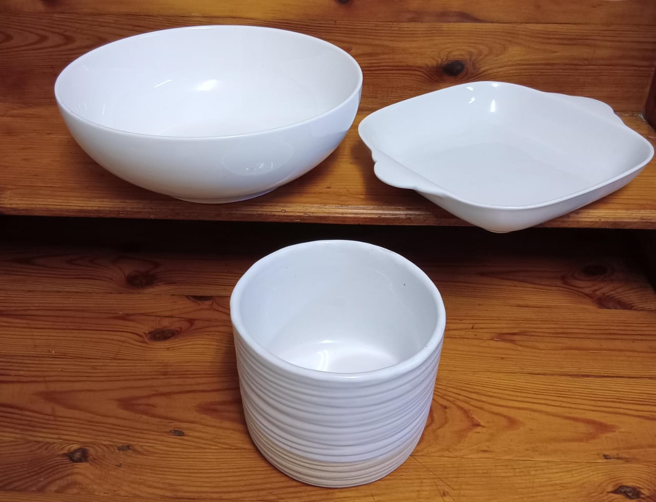 Assorted White Ceramic Tableware Bundle