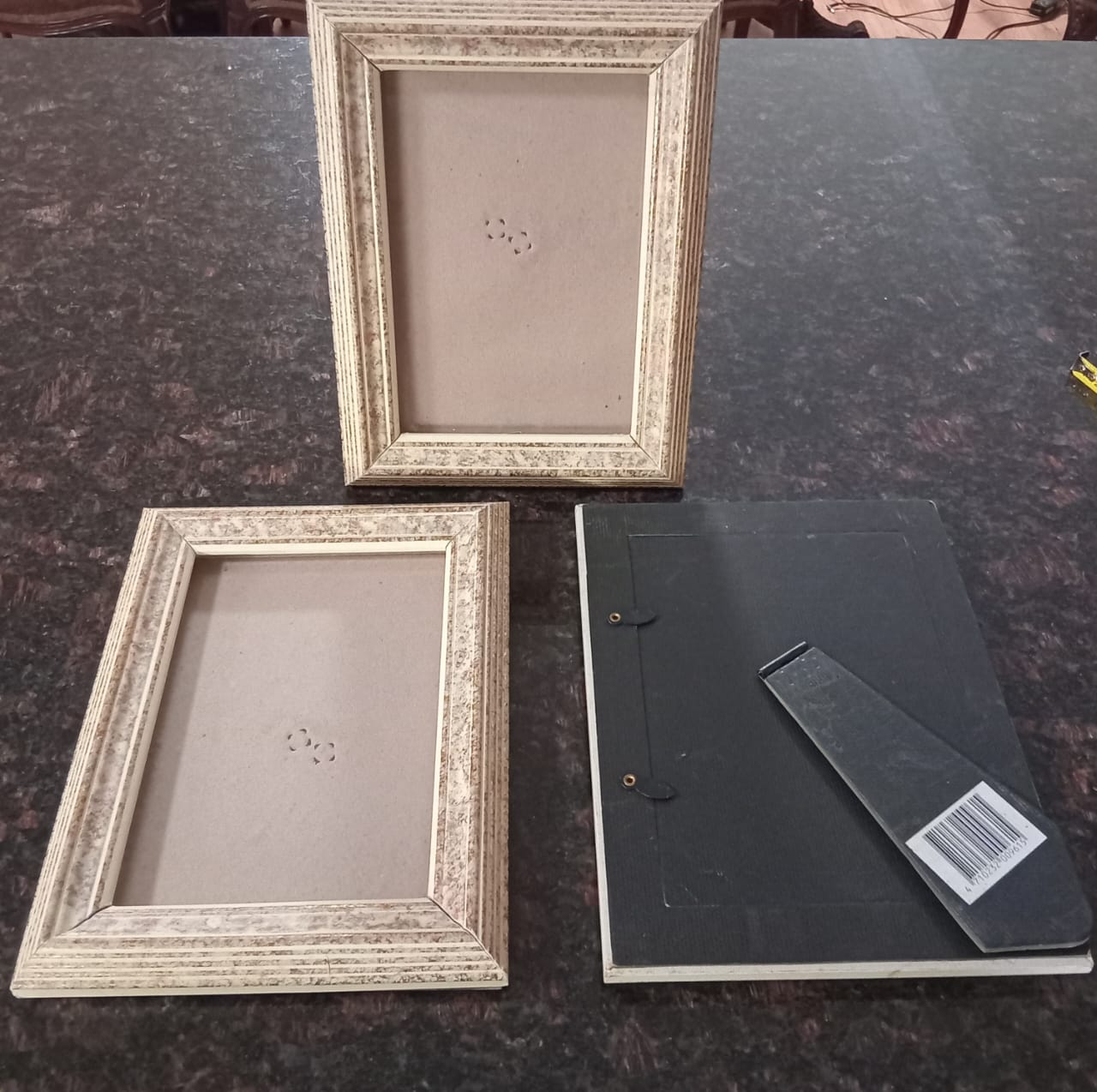 Set of 3 Textured Photo Frames