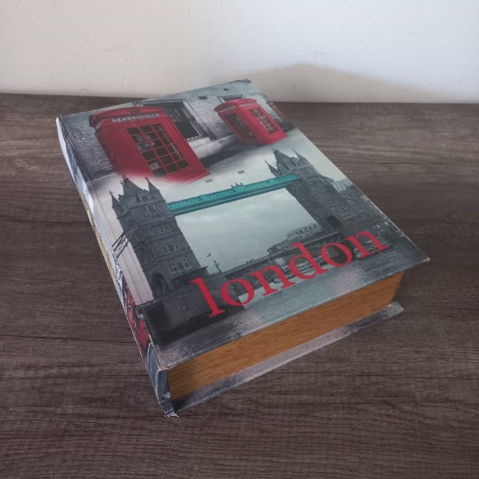 Decorative Book-Style Storage Box - London Theme