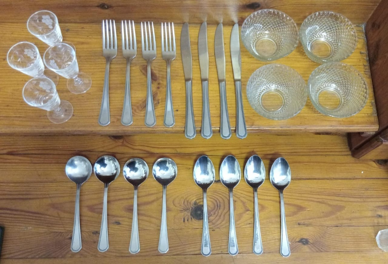 Assorted Cutlery, Glassware and Small Bowls Bundle